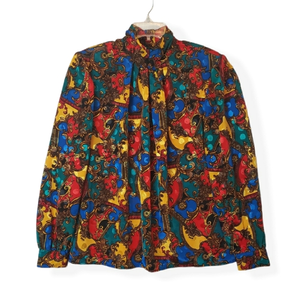 Laura & Jayne Collection Vintage Colorful Blouse - Picture 11 of 11